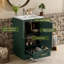 Ensemble de meuble-lavabo sur pied 20 po avec lavabo en céramique, un tiroir, meuble-lavabo simple autoportant avec porte à fermeture douce, tablette réglable, style moderne, vert