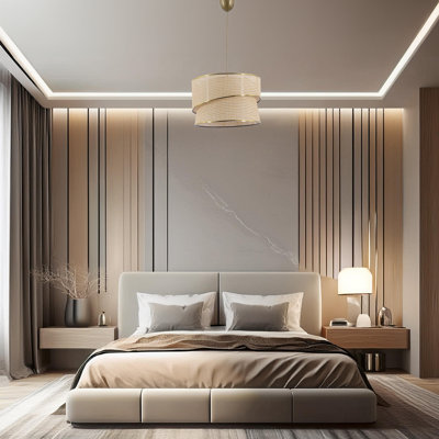Adjustable Cable Metal Body Chandelier With Cotton Cap