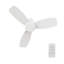 44"  3 - Blade DC Motor Ceiling Fan Remote Control, without Light-1230090335