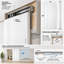 Portes coulissantes dissimulées Hidden Barn Basic 0111 en placage de bois blanc arctique, ensemble Magic 28 po x 80 po-109477876-109477883