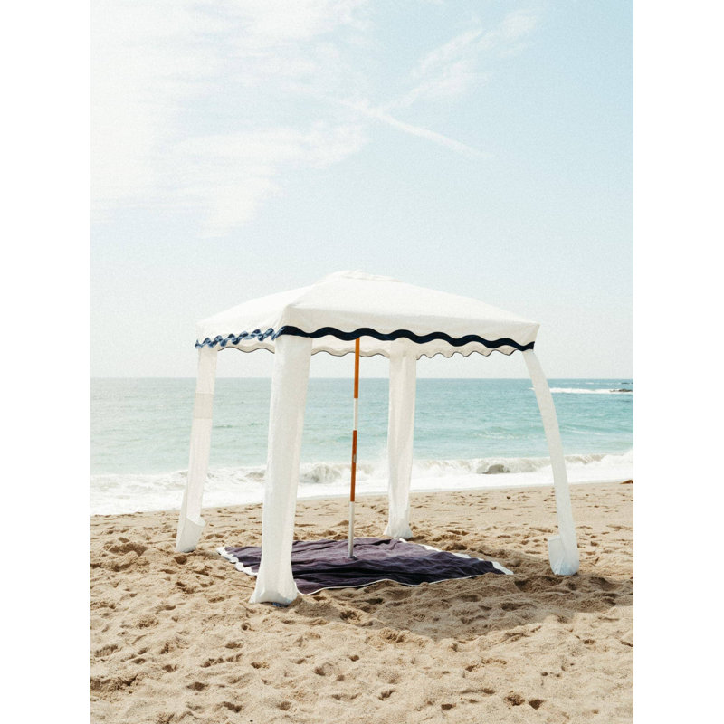 Beach Blanket, Navy/White