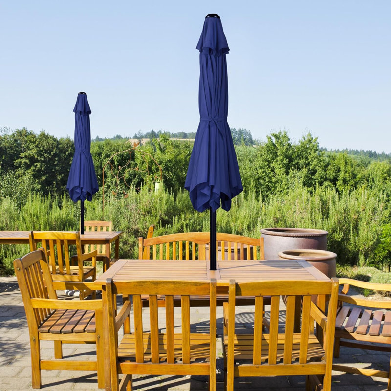 Calhaen 230cm Tilt Market Parasol, Navy