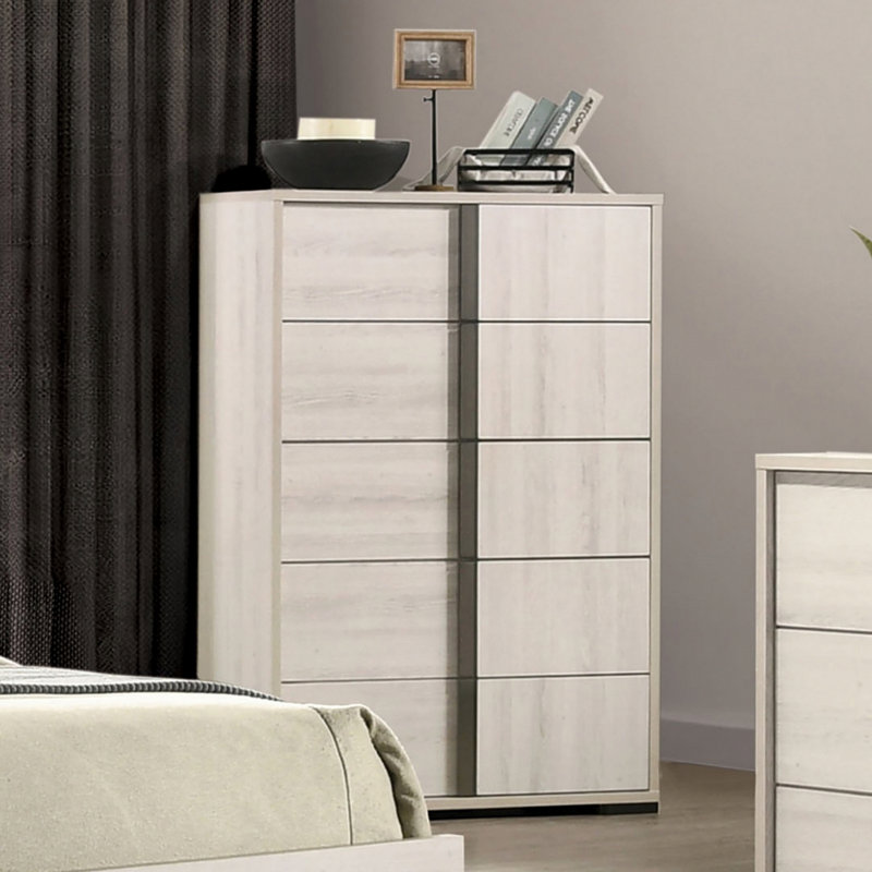 Commode de style contemporain, commode verticale avec tiroirs