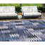 Tapis intérieur / extérieur lavable 9 pi x 12 pi bleu marine et bleu ciel HomeRoots