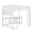 Full-Size Gaming Loft Bed With Built-In Desk, Charging Station And LED Lights, Includes Storage Shelf, Cloth Bag And Sturdy Wood Frame-1063452250
