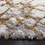 Tapis ivoire / doré à motif abstrait Cade-1698604087