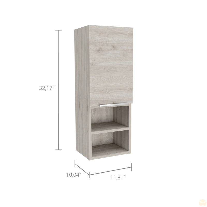 Armoire de salle de bain à 2 tablettes