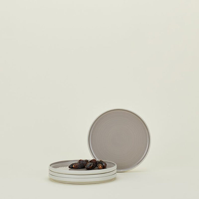Essential Dinnerware Stoneware Salad/Dessert Plate, Gray