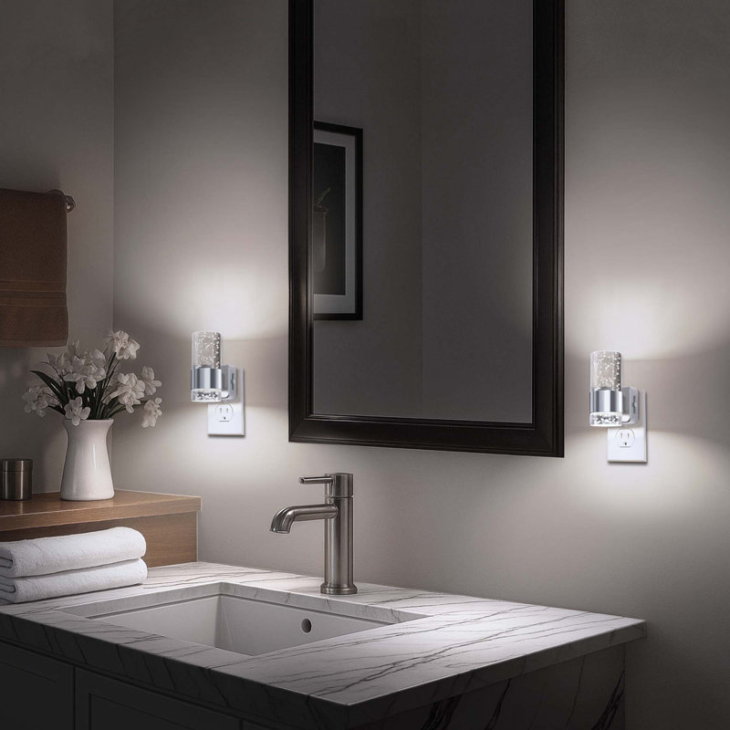Plug In Night Light, White