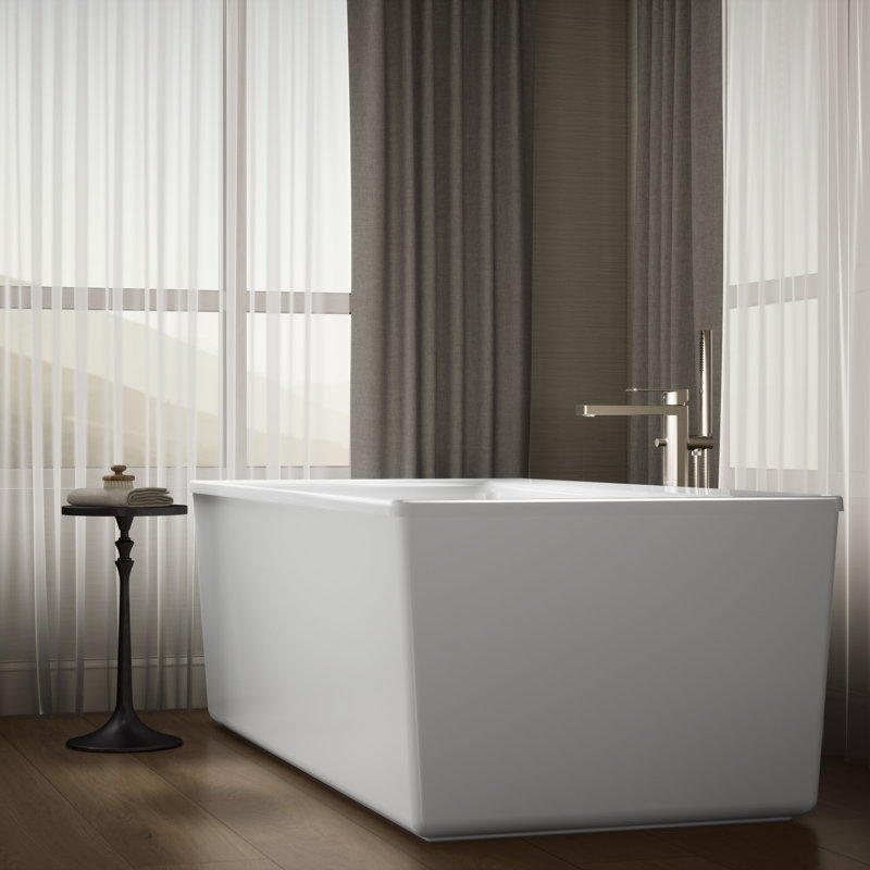 Stargaze 72" x 36" Freestanding Soaking Bathtub, White
