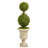 48'' Faux Boxwood Tree in Stone Urn