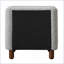Table de chevet 2 tiroirs Grey Boucle