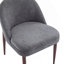 Chaise rembourrée en tissu et fer