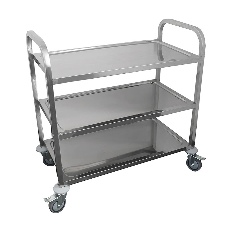 Chariot utilitaire robuste en acier inoxydable