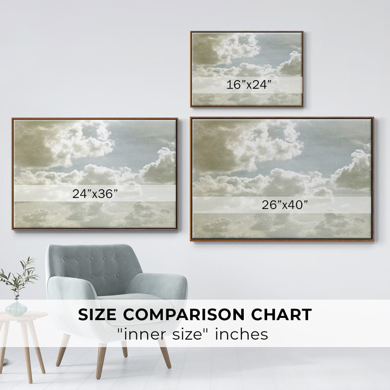 Toile tendue avec châssis Sky Scrapers IV, H 27 po x l 41 po x P 2 po, Noyer