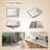 Los Flexi 22" x 16" Undermount Bathroom Sink Rectangular, White Ceramic Vanity Sink with Overflow