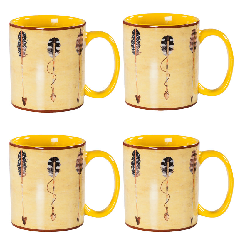 Ensemble de grandes tasses en céramique Arrow Design