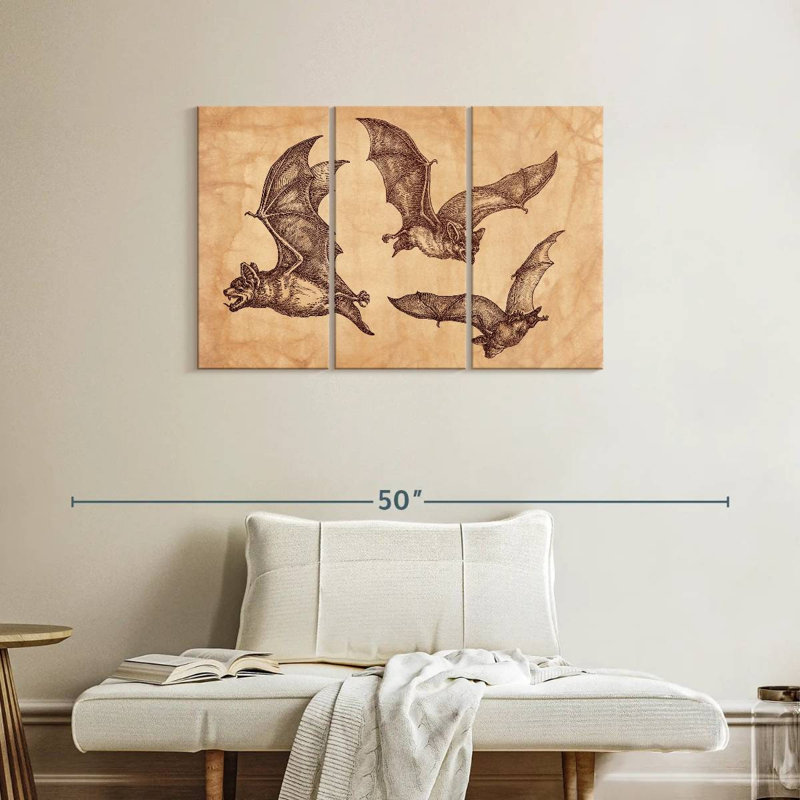Chauves-souris Brampt, H 24 po x l 38 po