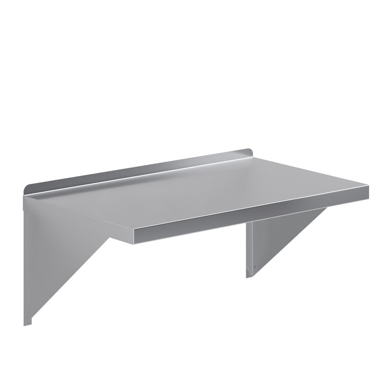 AmGood Stainless Steel Wall Mount Shelf, 16" H x 30" W x 18" D