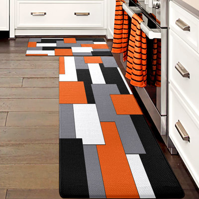 Ensemble de 2 tapis de cuisine anti-fatigue