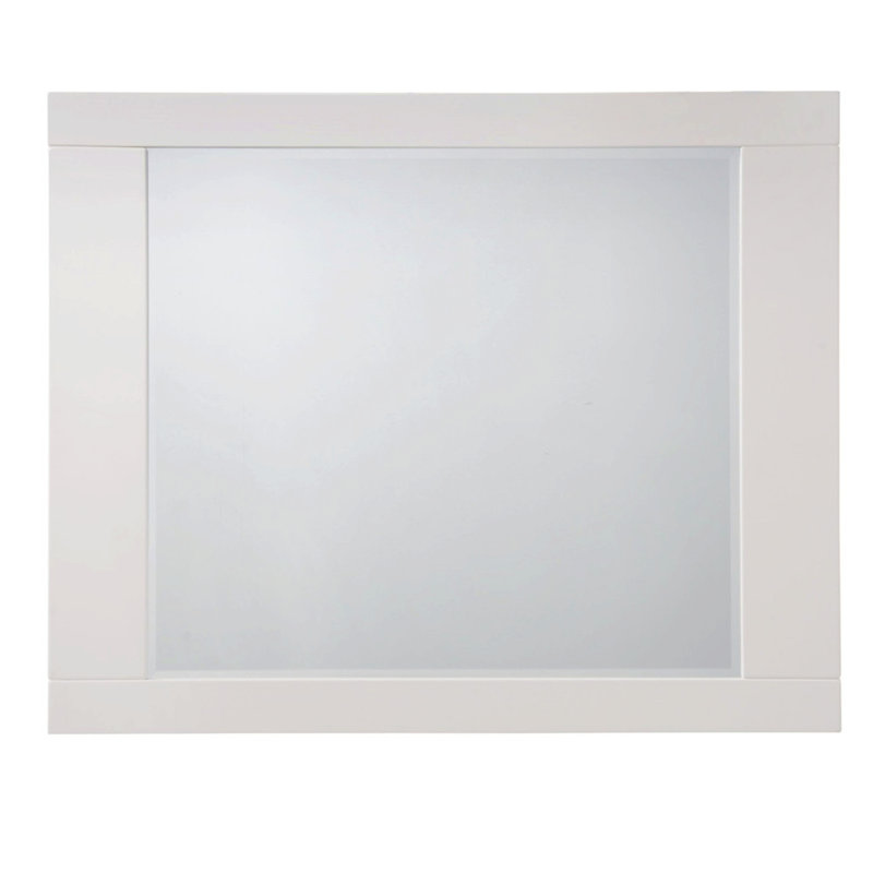Miroir d'appoint en bois, miroir horizontal avec style élégant