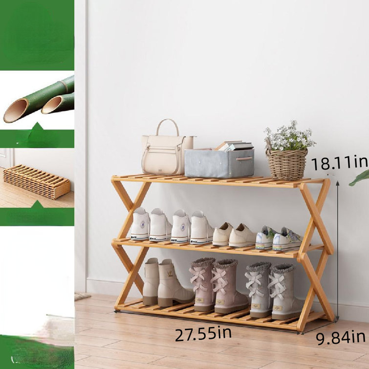 Rebrilliant 12 Pair Shoe Rack