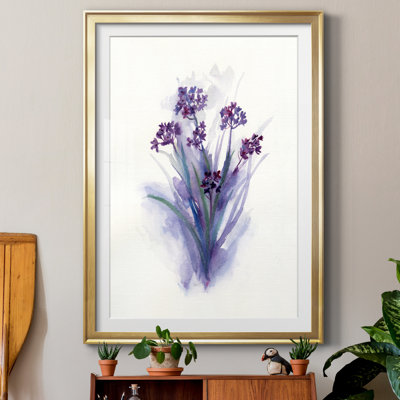 «Pretty in Purple II», reproduction d'art sur papier encadrée