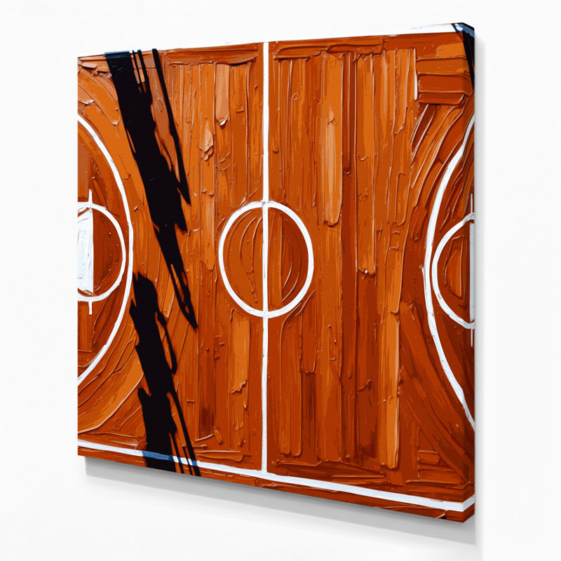 Art mural sur toile brun, H 16 po x l 16 po