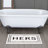 Ghobad Hers Bordered Polyester Machine Washable Bath Rug-461473651-495426243