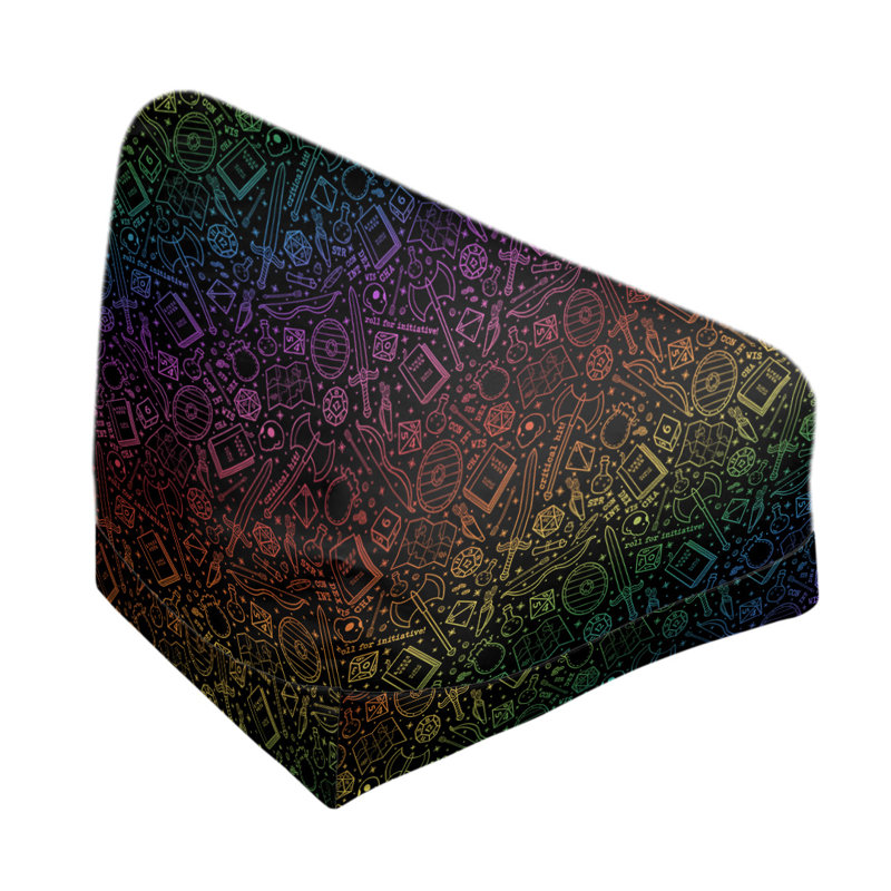 Sac de pois Leffel, H 86 po x L 27 po x P 43 po, Rembourrage poly, Noir / rouge / jaune