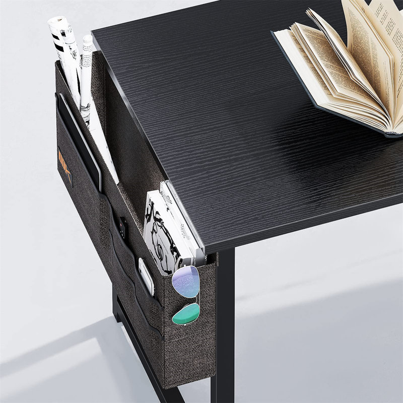 Bureau d'écriture Charvez, H 29,02 po x l 47,99 po x P 19,69 po, Noir