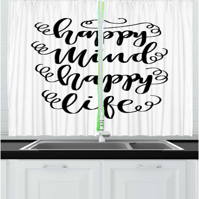 Ruffled Kitchen Curtain