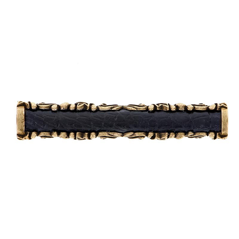 Liscio Bar / Handle Pull, Black, Antique Gold
