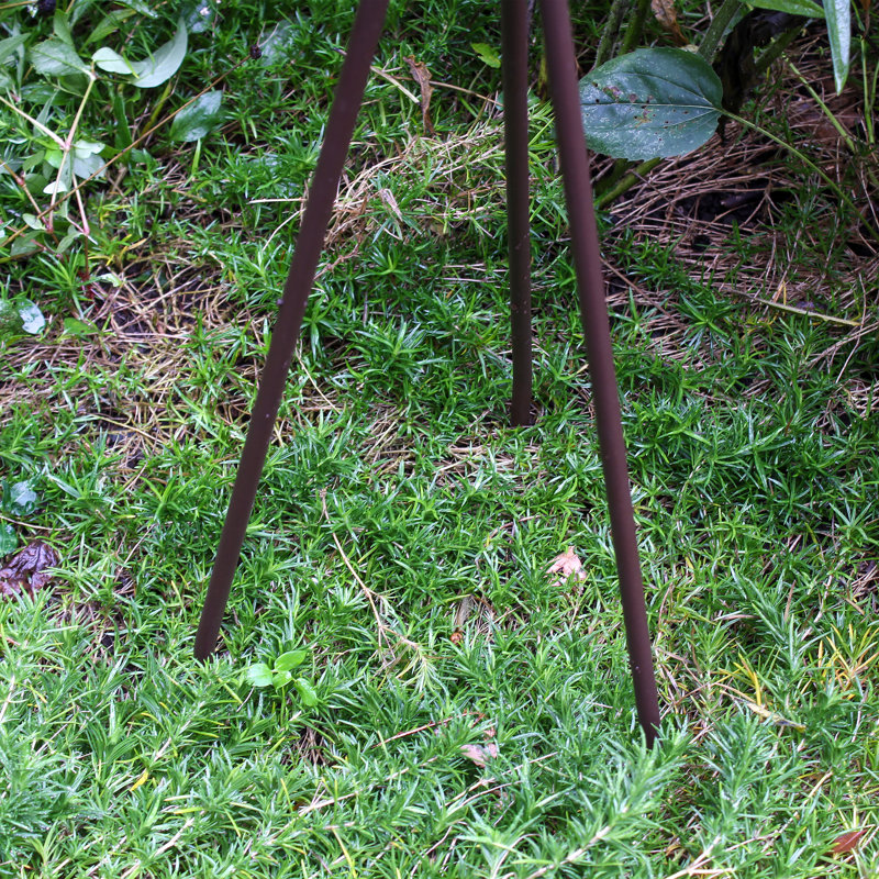 Three Hares Birdbath with Tripod Stake