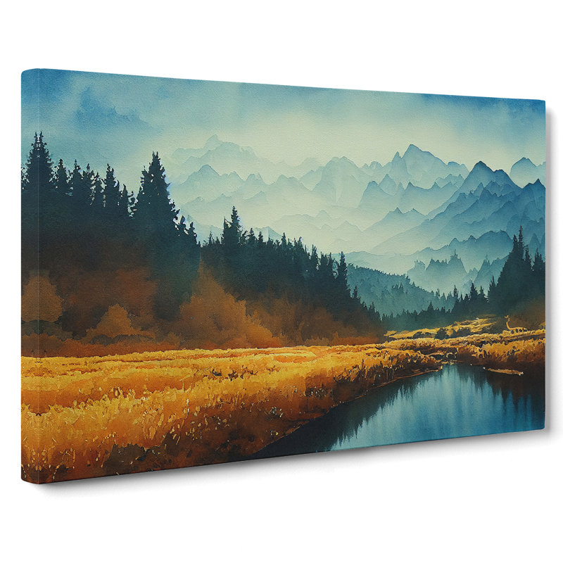 Mountain Forest - Wrapped Canvas
