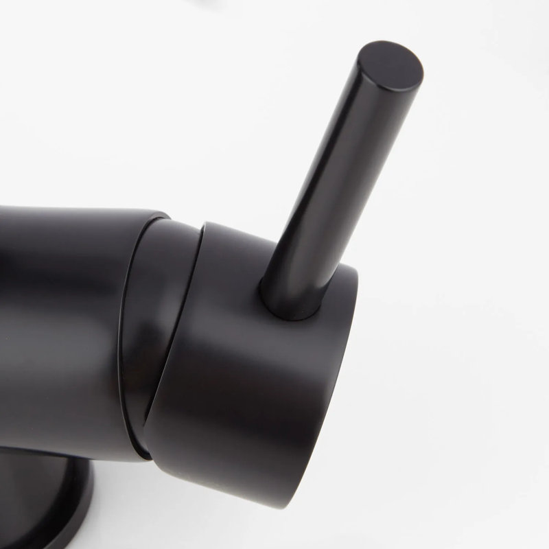 Robinet de cuisine à poignée simple avec accessoires Levi, Noir