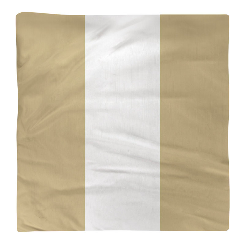 Serviette de train lafayette west, Doré / blanc / doré, H 10 po x l 10 po x P 0,25 po, Polyester sergé