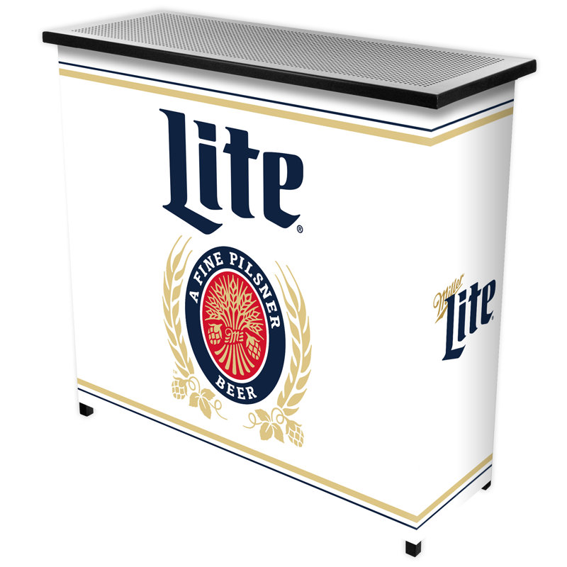 Miller Lite Retro 2-Shelf Portable Bar