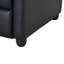 Fauteuil inclinable noir en similicuir