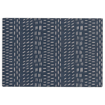 Tapis rectangulaire Kari avec envers antidérapant