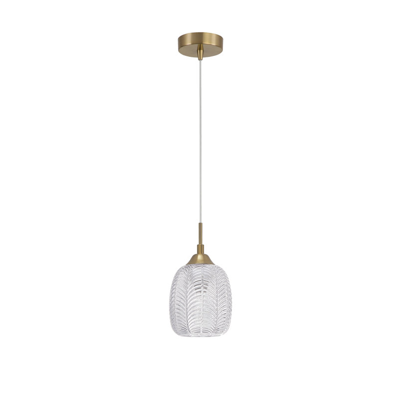 1 - Light Satin Gold Jar Pendant