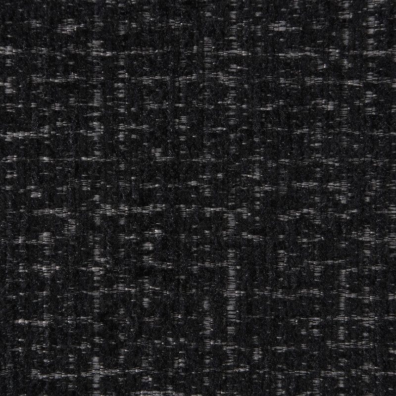Tissu d'ameublement Terrey avec lit tapissier en chenille entrelacé, Full, Black