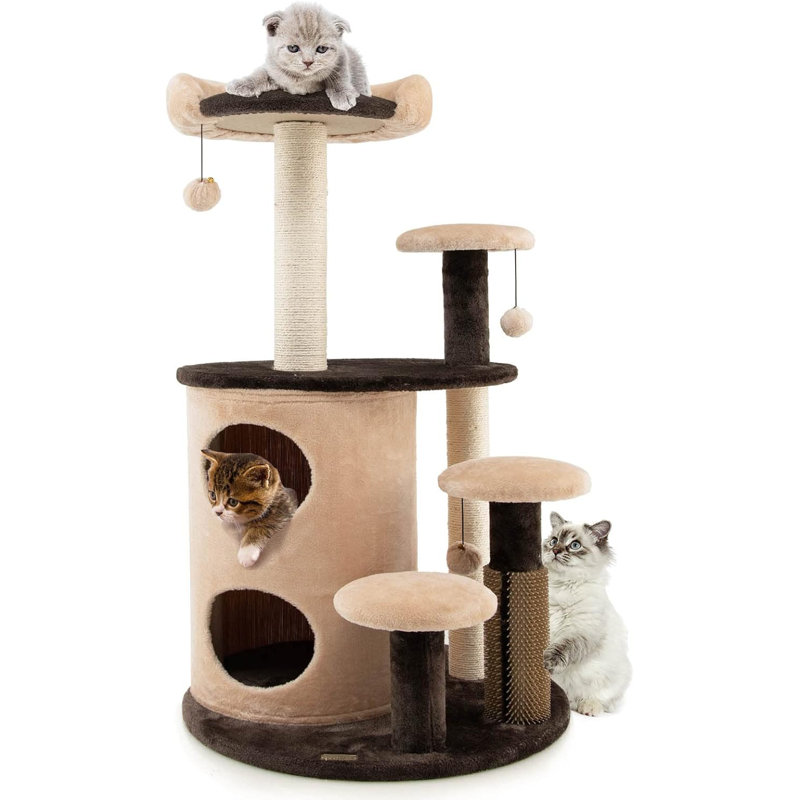 Vernonburg 102cm H Cat Tree, Brown