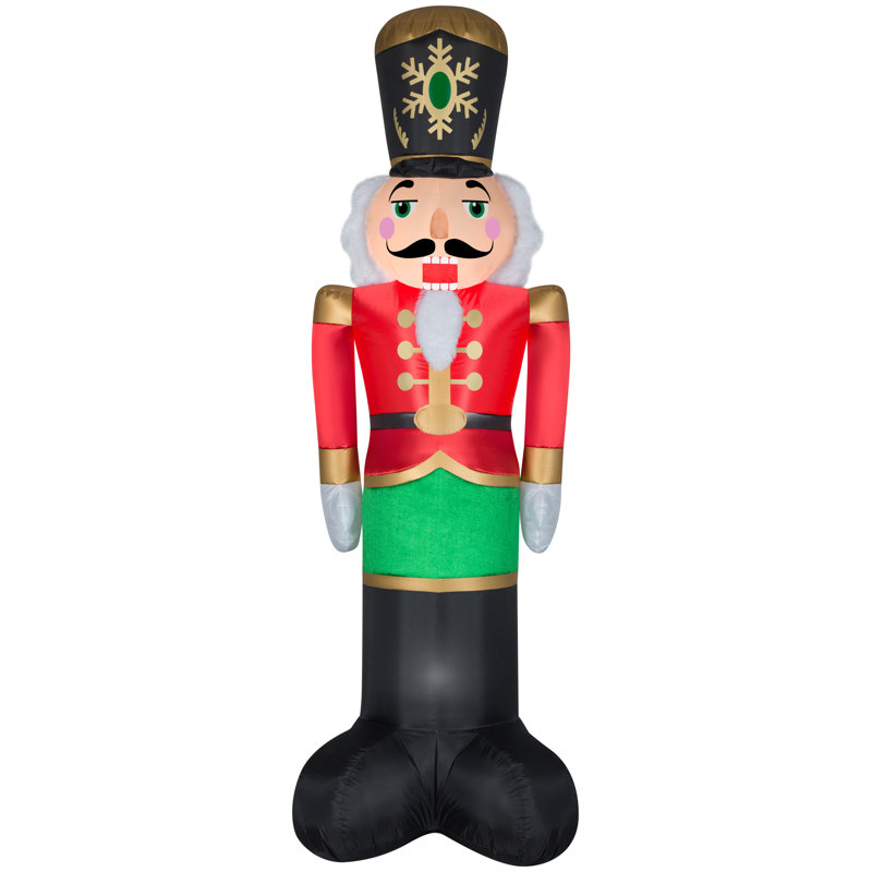 Airblown-Mixed Media-Luxe Nutcracker Inflatable, Black Hat