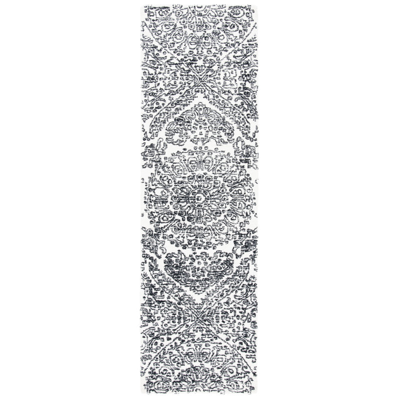 Metro Hand Tufted Indian Wool And Cotton With Latex Oriental Rug, Runner 2'3" x 8'
