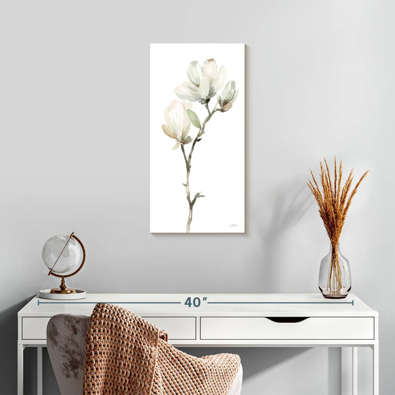 Blanc magnolia II, H 24 po x l 12 po