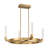 Del Mar 4-Light LED Chandelier in Warm Brass by Breegan Jane