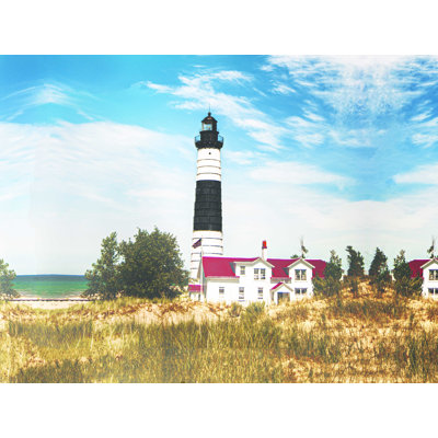 Michigan Lighthouse - Wrapped Canvas Photograph