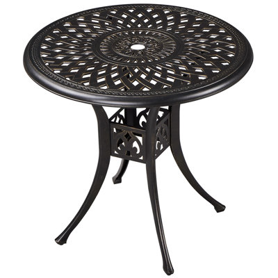 Table bistro 31 po avec trou pour parasol