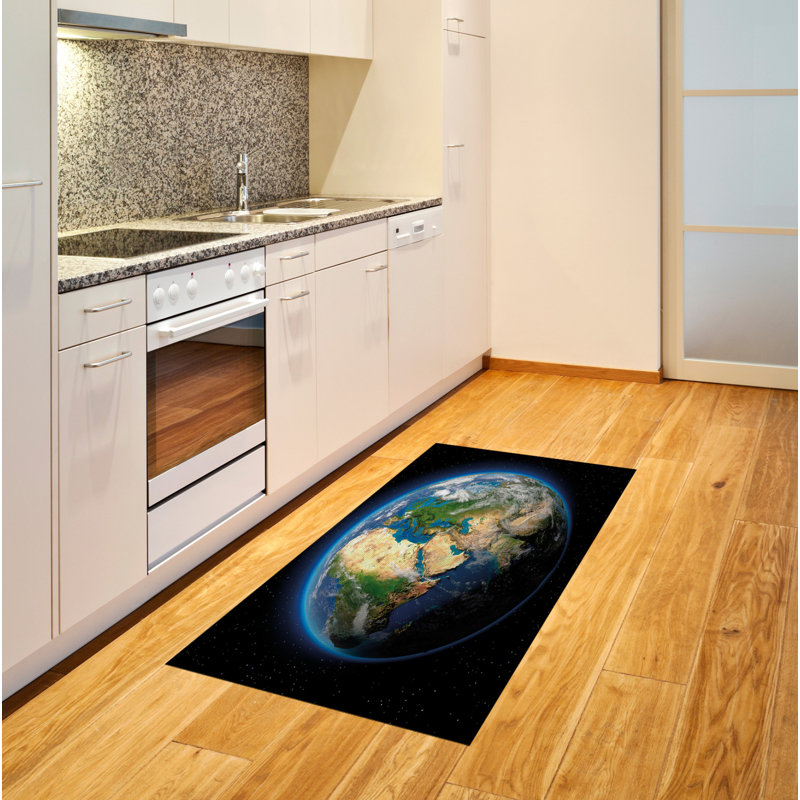Earth High Density Long Fiber Poly Threads Decorative Area Rug Carpet, Rectangle 2'7" x 5'